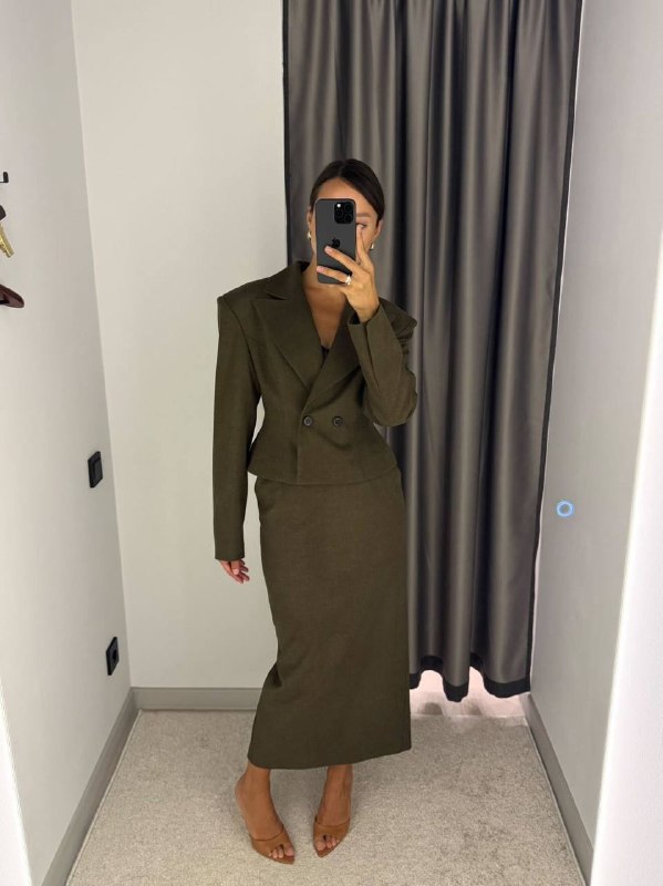 Костюм с юбкой Khaki — фото 2
